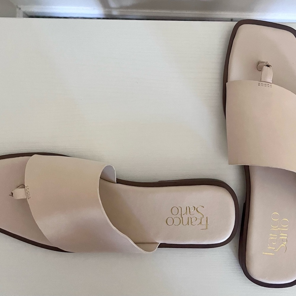Franco Sarto Women's Leather Beige Slide Sandals, Size 8.5, Brand new - Picture 8 of 8